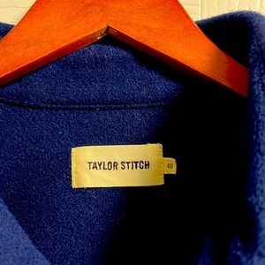 Taylor stitch medium navy mens wool shirt jacket